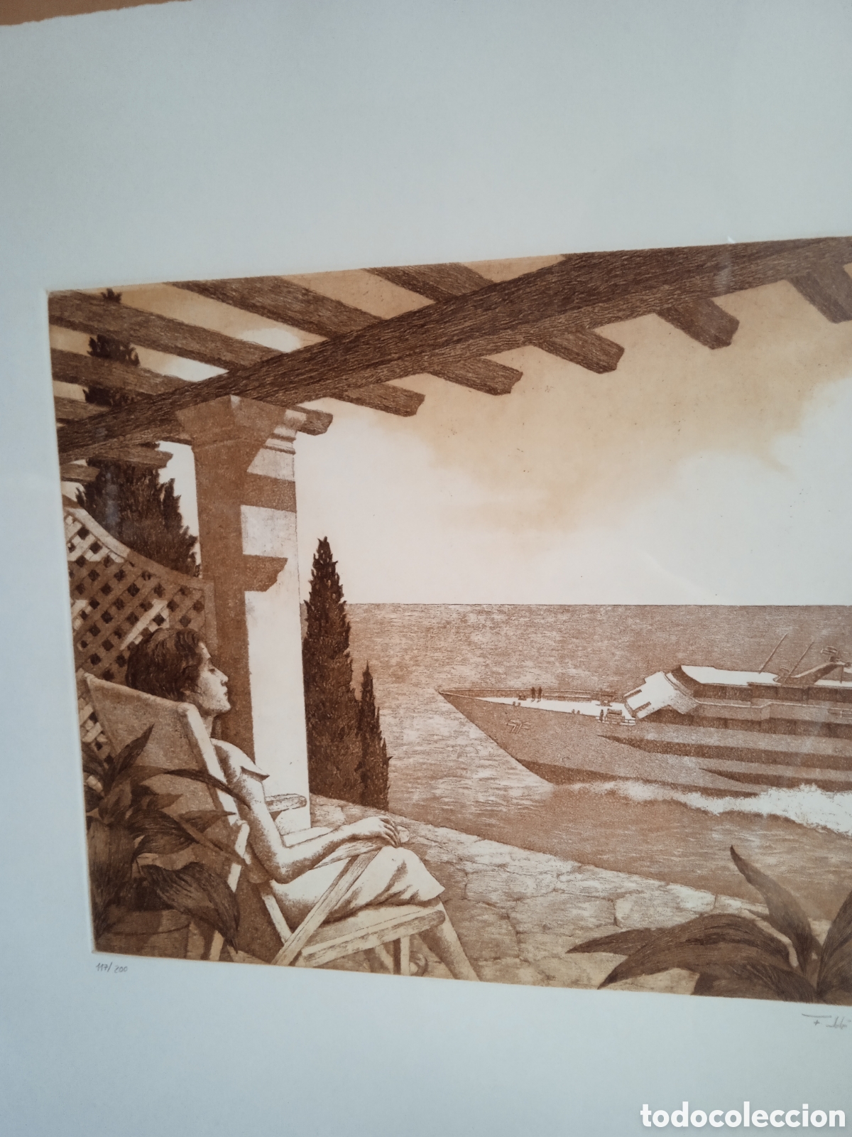 Arte: Cuadro con grabado de Francisco Sol&eacute; - Foto 2