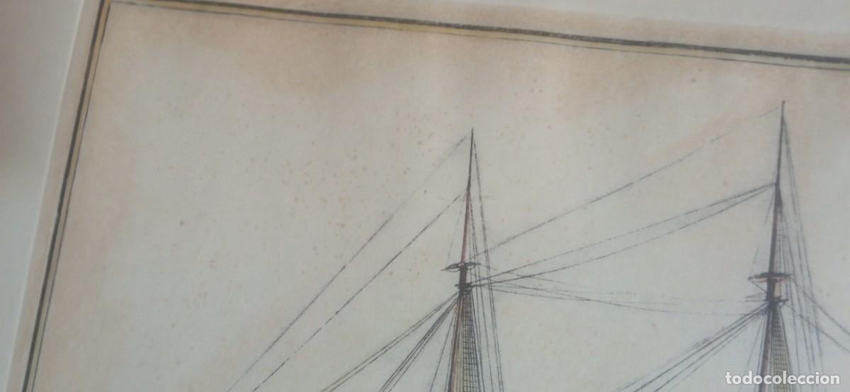 Arte: Grabado barco navio s. XIX - Foto 20