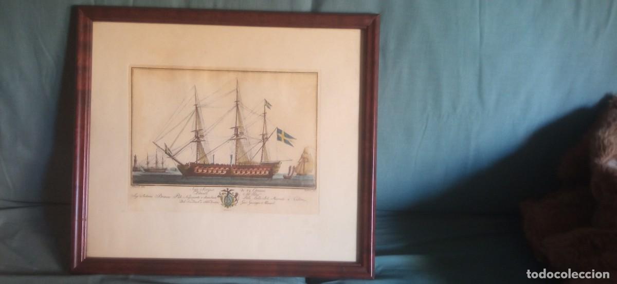 Arte: Grabado barco navio s. XIX - Foto 23
