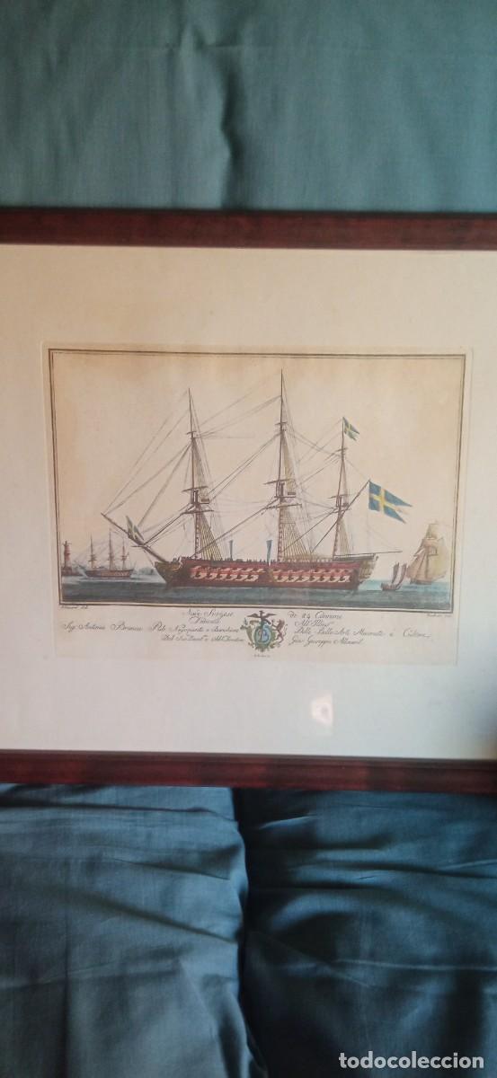 Arte: Grabado barco navio s. XIX - Foto 24