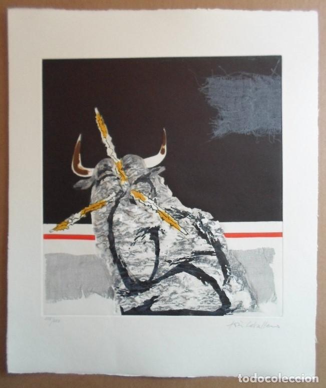 Kunst: Jos&eacute; CABALLERO (Huelva, 1916-Madrid, 1991) grabado colores 36x32 papel 49x42 firma l&aacute;piz y num/250