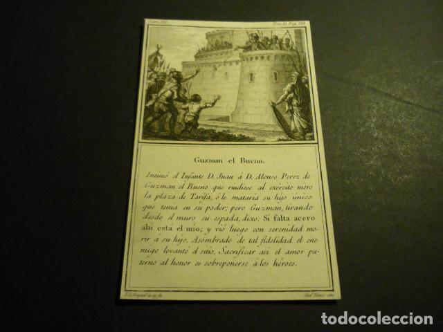 Arte: TARIFA CADIZ GUZMAN EL BUENO GRABADO SIGLO XVIII T. L. ENGUIDANOS Y M. GARRIDO 9 X 14 CM