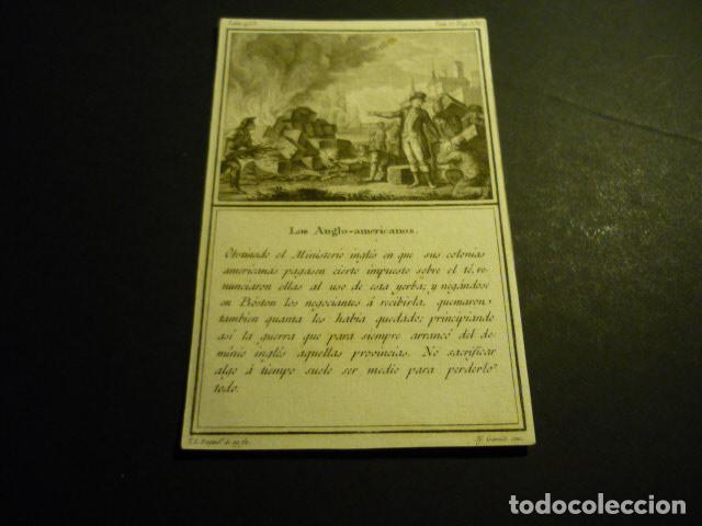 Arte: COLONIAS INGLESAS EN AMERICA GRABADO SIGLO XVIII T. L. ENGUIDANOS Y M. GARRIDO 9 X 14 CM