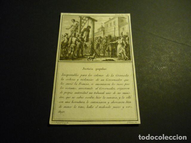 Arte: COLONIA GRANADA GRABADO SIGLO XVIII T. L. ENGUIDANOS Y M. GARRIDO 9 X 14 CM