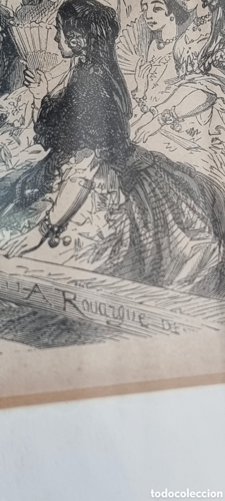 Arte: Cuando grabado del siglo XIX original - Foto 7