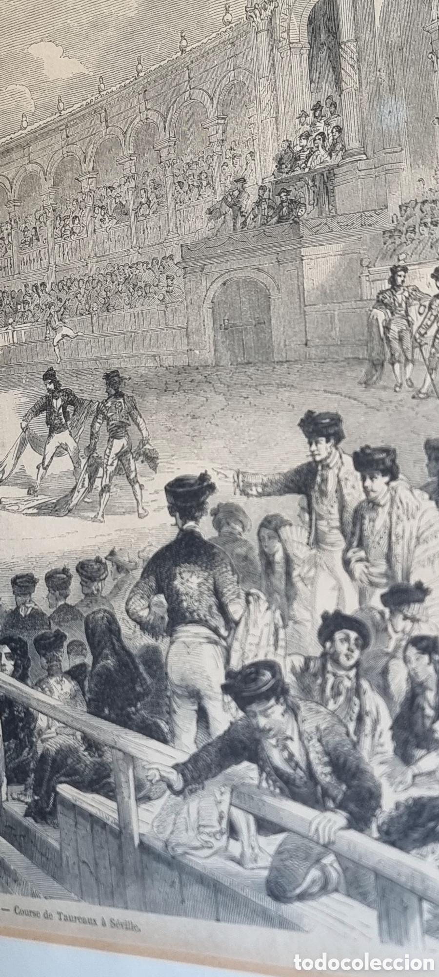 Arte: Cuando grabado del siglo XIX original - Foto 8