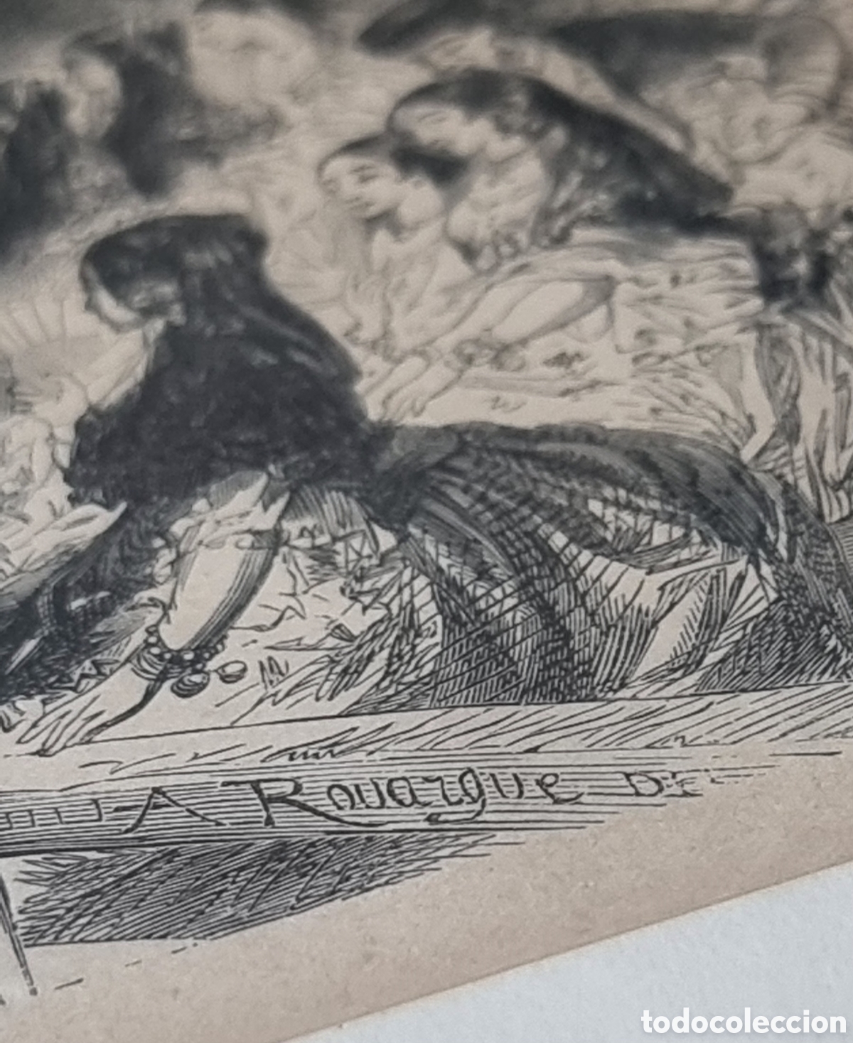 Arte: Cuando grabado del siglo XIX original - Foto 18