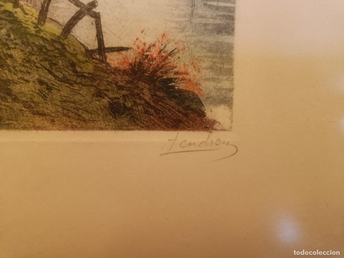 Arte: GRABADO ANTIGUO COLOREADO A MANO - Foto 5