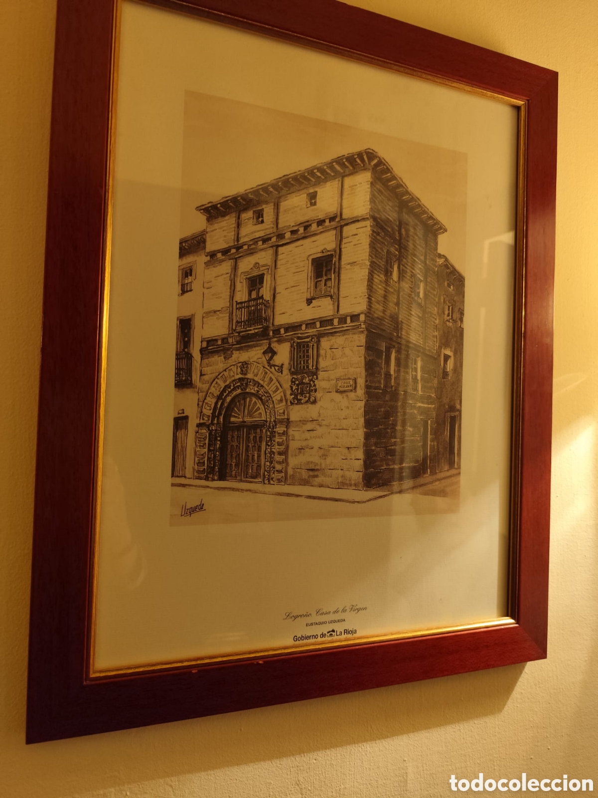 Arte: Grabado enmarcado de Logro&ntilde;o - Foto 1