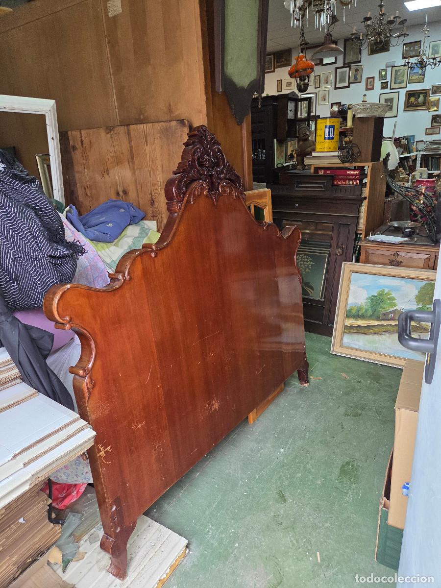 Arte: cabecero antiguo de madera - Foto 1
