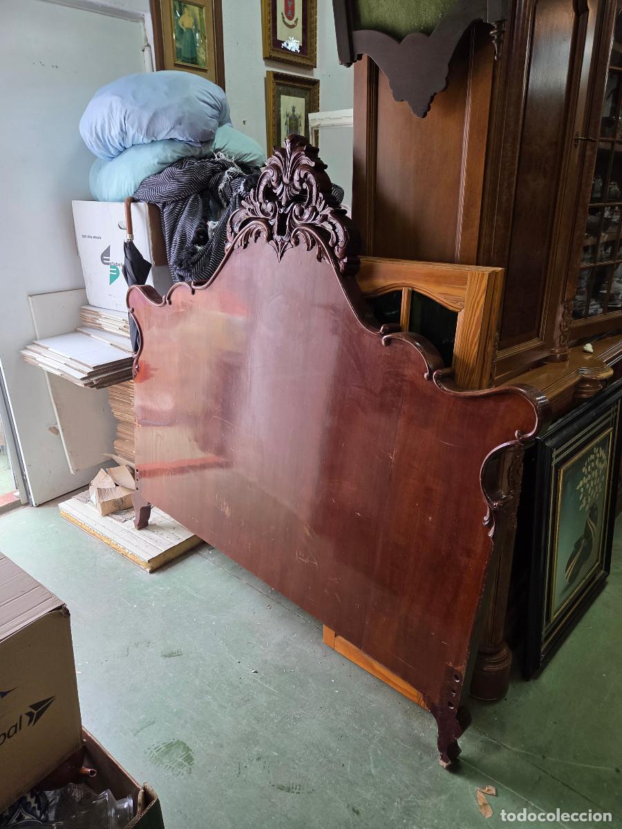 Arte: cabecero antiguo de madera - Foto 2