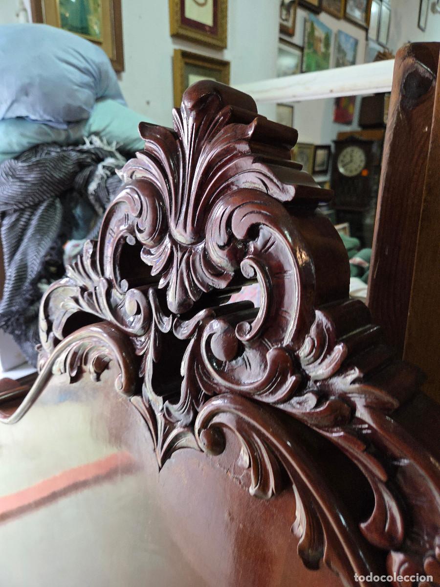 Arte: cabecero antiguo de madera - Foto 5