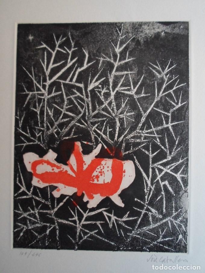 Kunst: Jos&eacute; Caballero (Huelva 1915-Madrid 1991) grabado 25x32c, firmado a l&aacute;piz y numerado /245. Catalogado