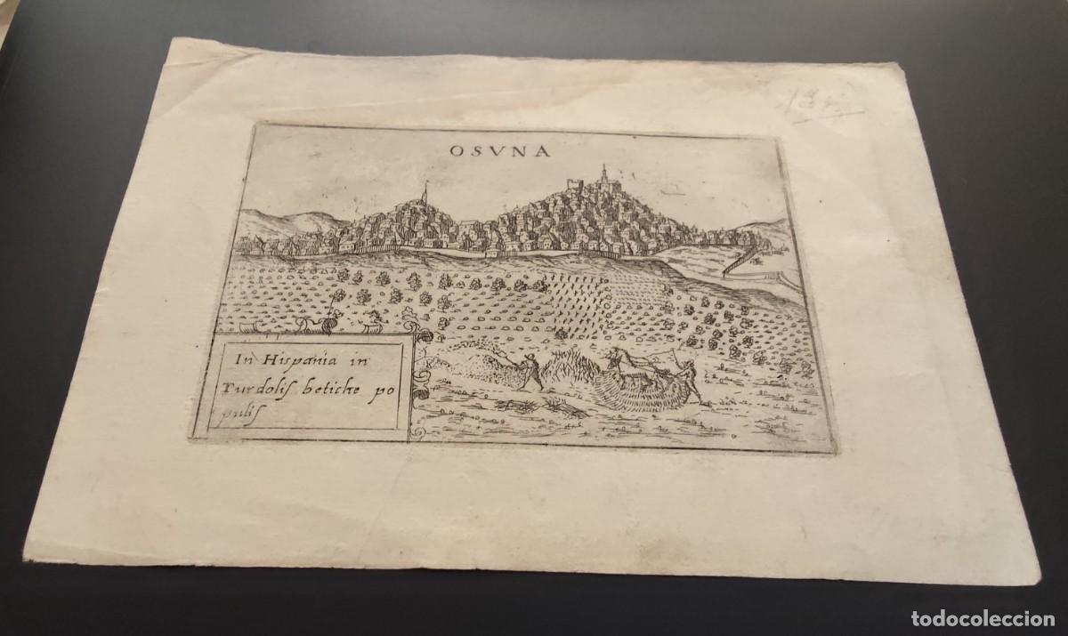 Arte: .- GRABADO DE OSUNA,SEVILLA,ORIGINAL, PADUA, 1713, LASOR / BRAUN/ HOGENBERG
