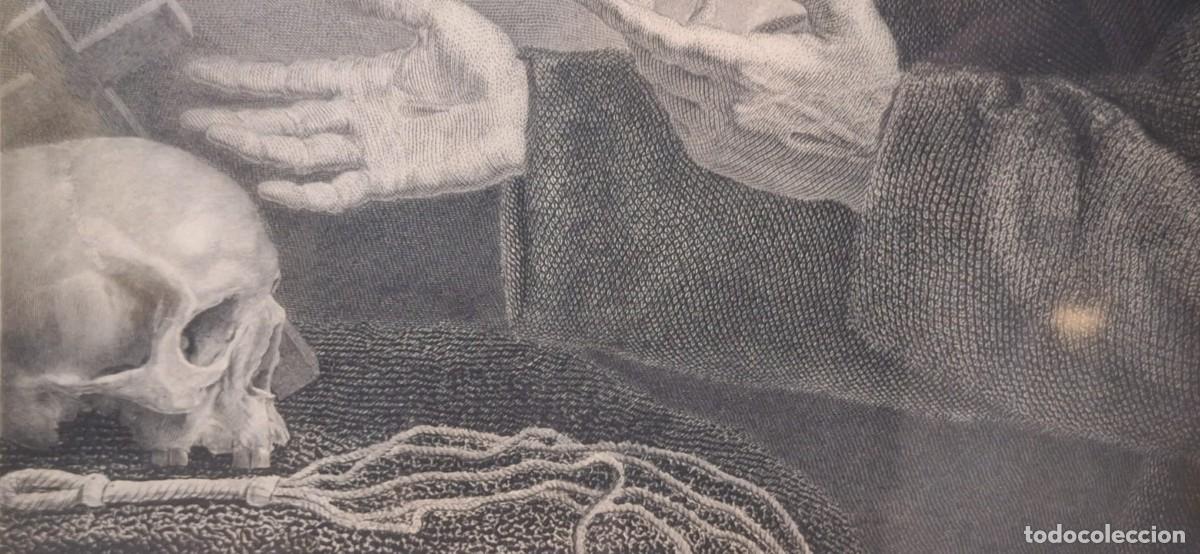 Arte: Visi&oacute;n de san Francisco de As&iacute;s 1797. Aguafuerte y buril. - Foto 3