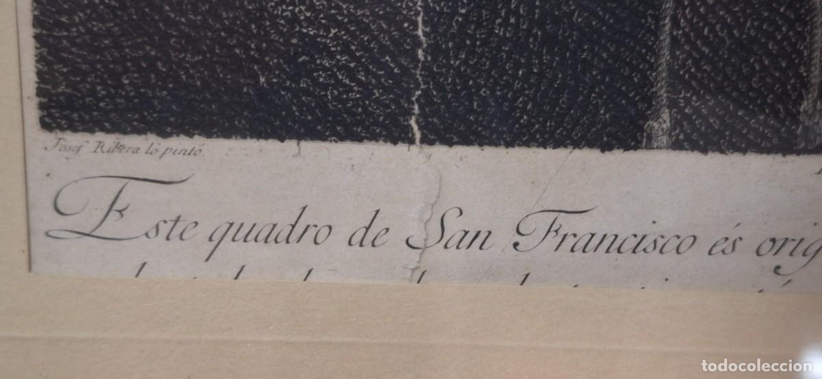 Arte: Visi&oacute;n de san Francisco de As&iacute;s 1797. Aguafuerte y buril. - Foto 7