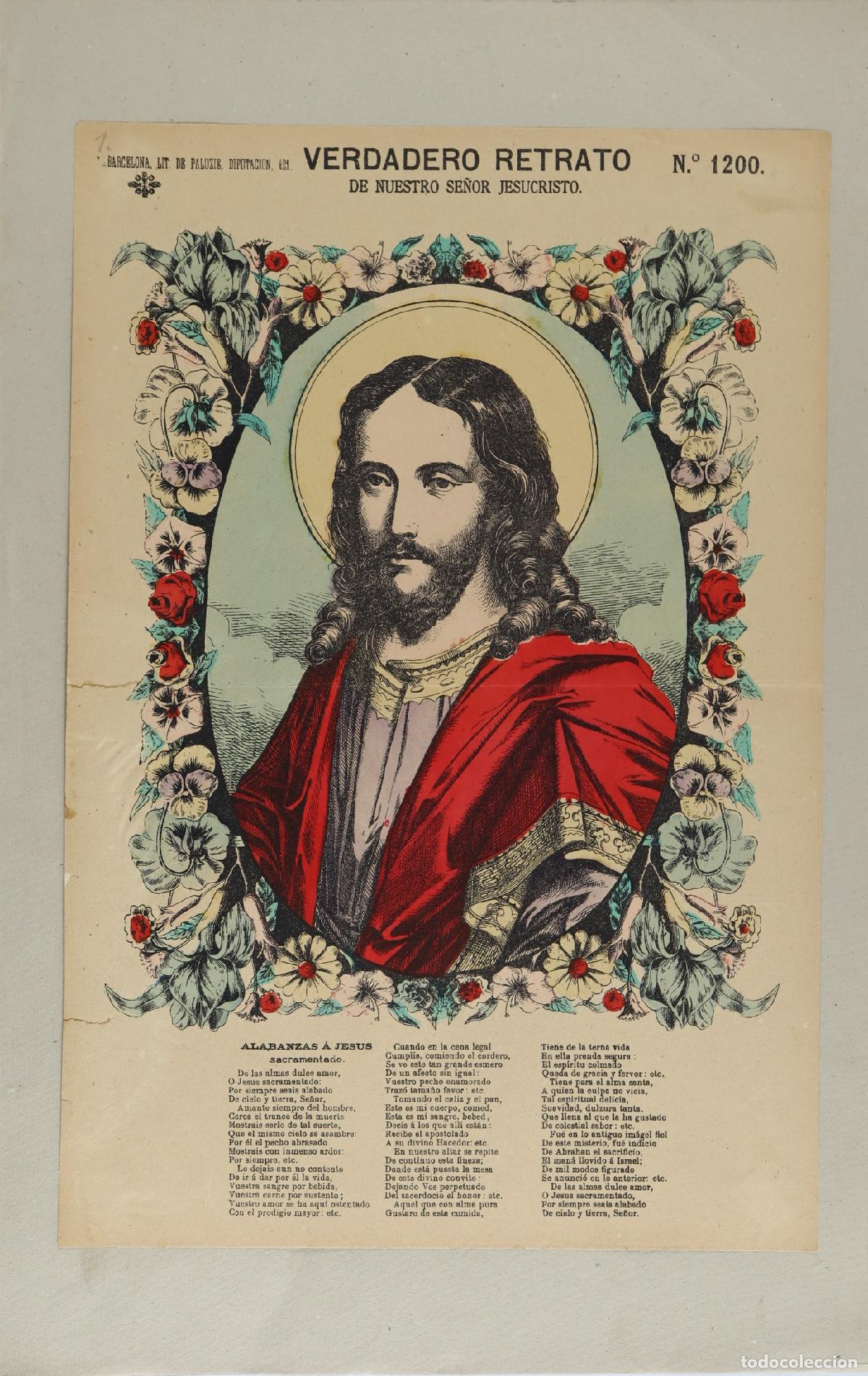 Arte: Verdadero Retrato de Nuestro Se&ntilde;or Jesuscristo - Paluzie