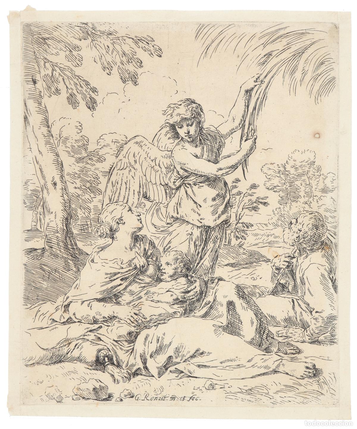 Arte: Parada en la huida de Egipto - Cantarini, Simone (1612-1648) - Foto 1