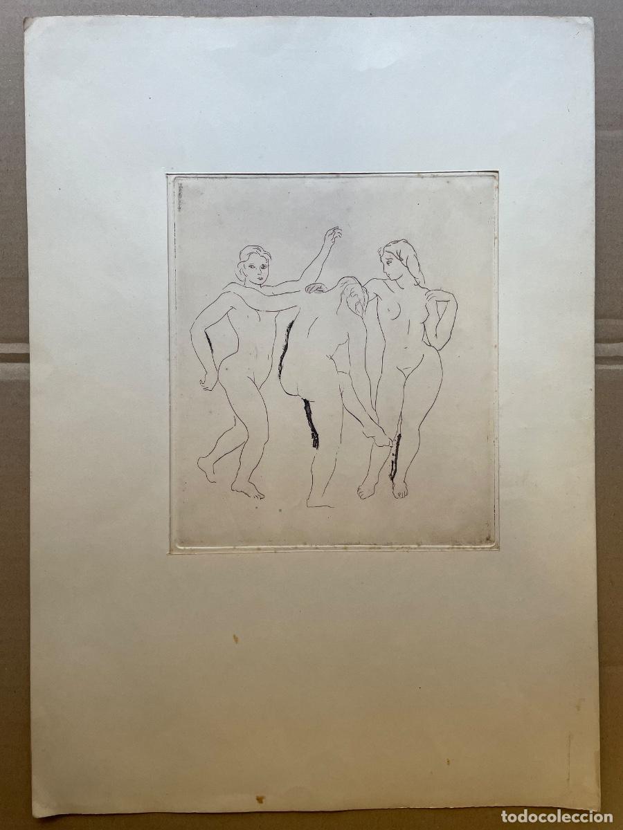 Arte: Sin T&iacute;tulo - grabado en aguafuerte (An&oacute;nimo) - Foto 1
