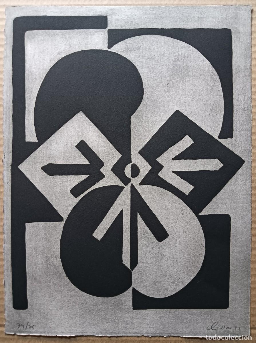 Arte: Manolo Quejido (Sevilla, 1946) grabado 28x38cms firmado 1992 y num 74/75. En perfecto estado