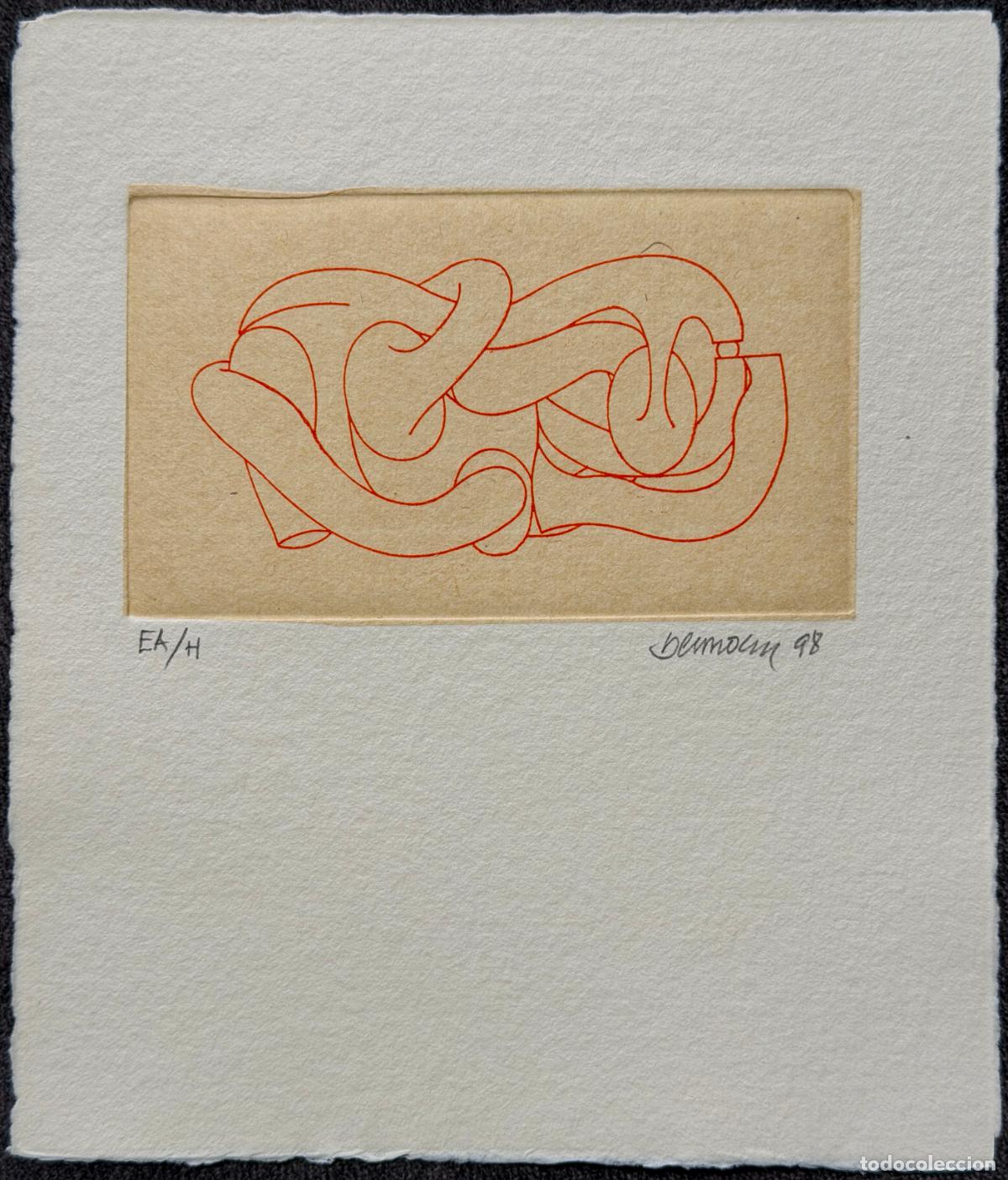 Arte: Miguel Berrocal , M&aacute;laga , grabado firmado , edici&oacute;n EA/ de tan solo 29 unidades , a&ntilde;o 1998