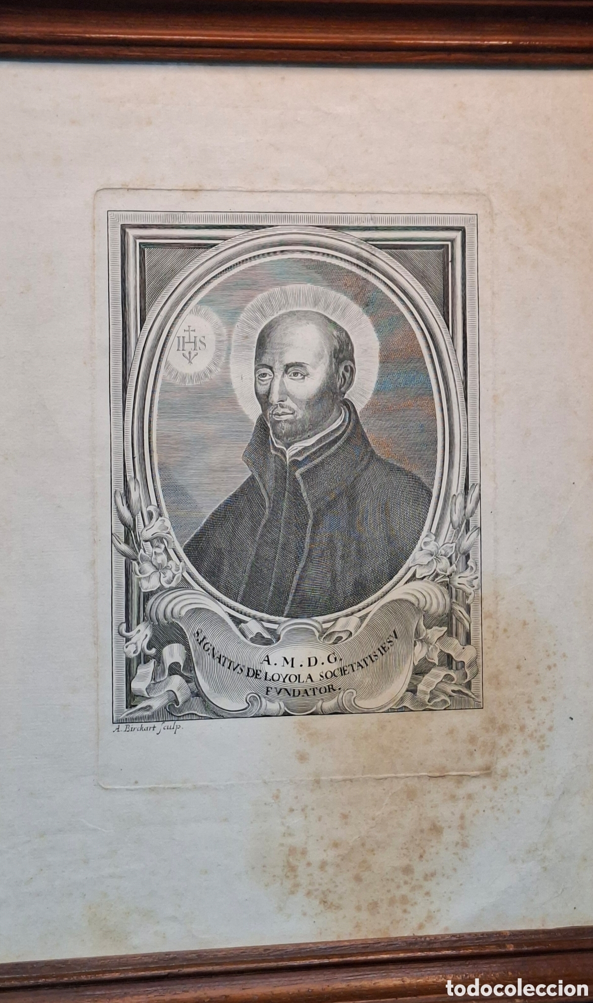 Arte: Grabado de San Ignacio Siglo XIX - Foto 2