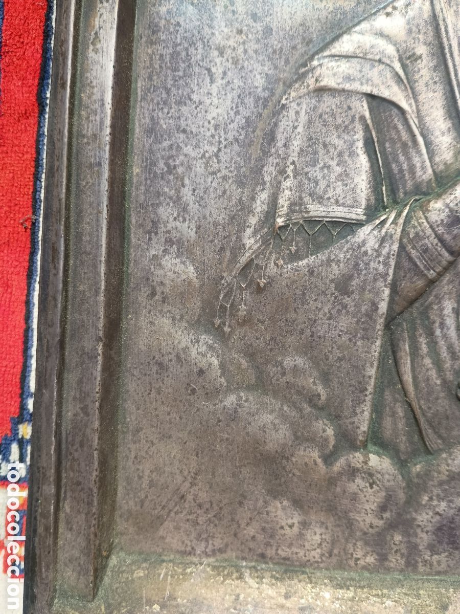 Arte: Placa virgen y ni&ntilde;o metal - Foto 5