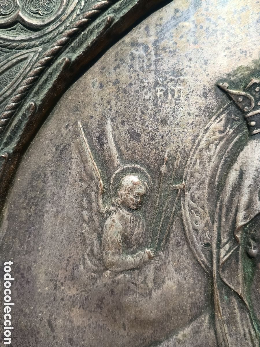 Arte: Placa virgen y ni&ntilde;o metal - Foto 9