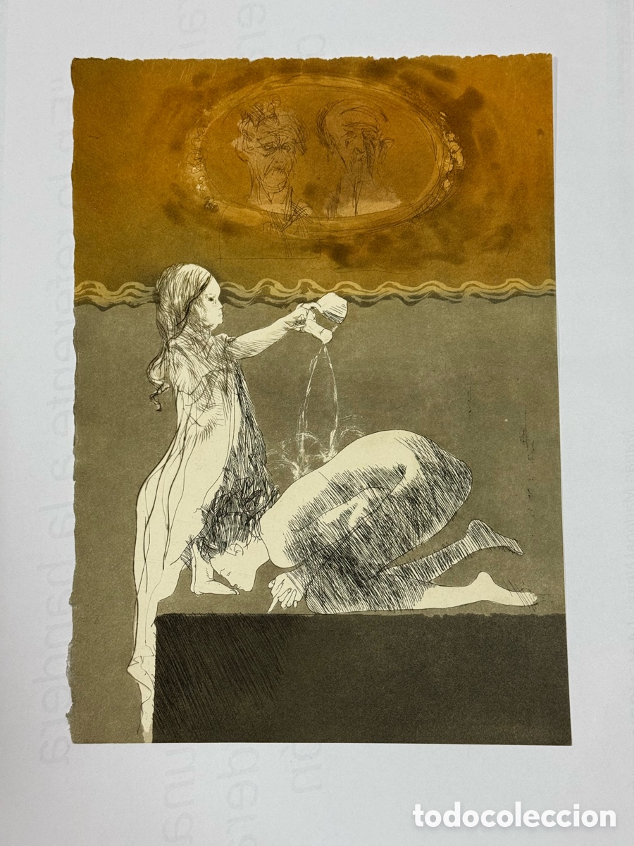 Arte: 12 grabados originales Oscar Estruga 1982-Edgar Allan Poe taller Rafael D&iacute;az- Casariego