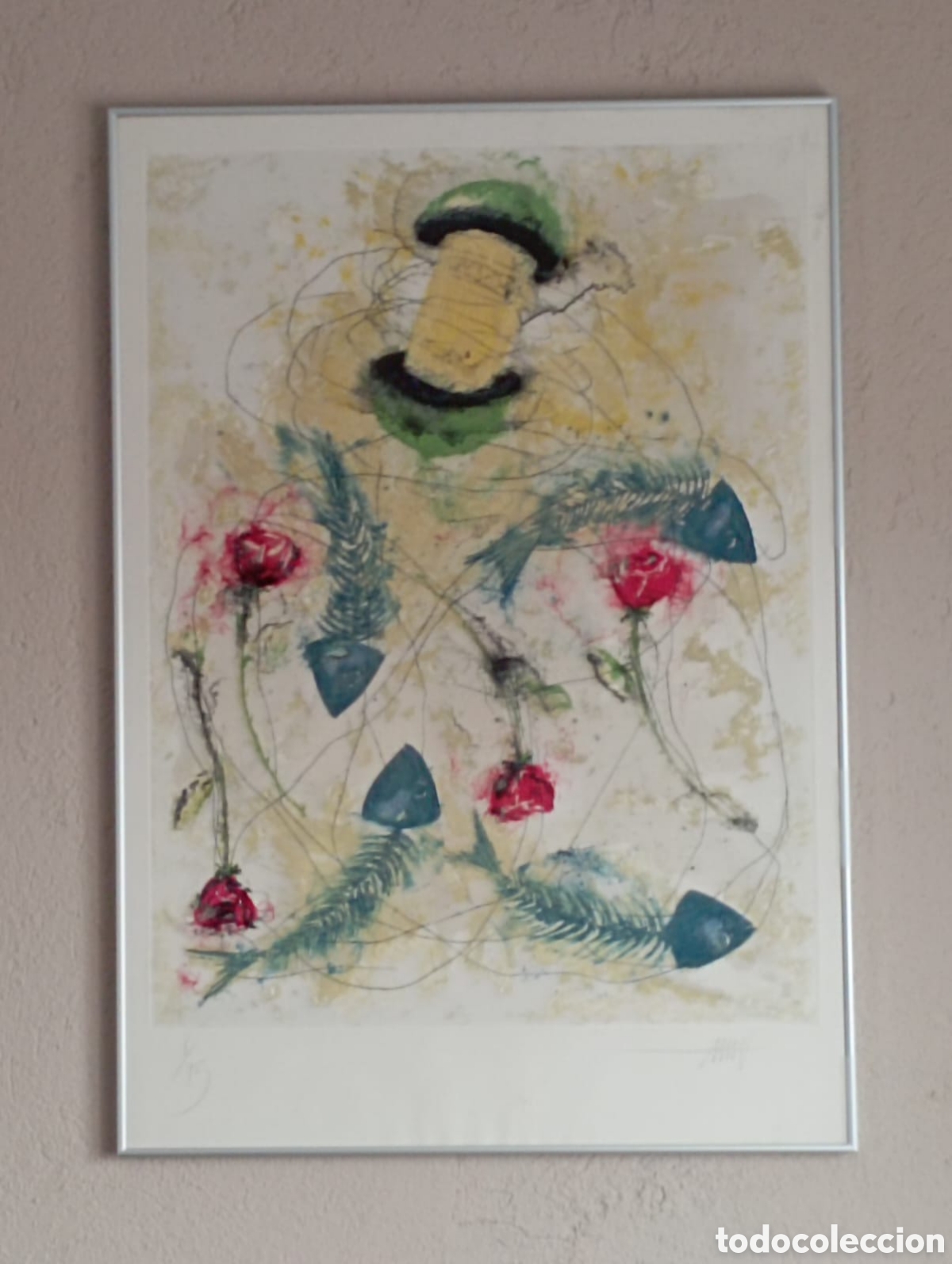 Arte: Frederic Amat. Grabado 8/75. ( Enmarcado). Medidas: 94 X 66 Centimetros.