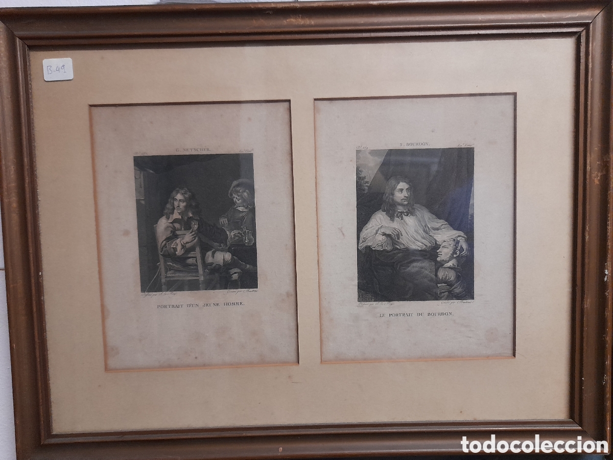 Arte: Pareja de grabados antiguos - Foto 1