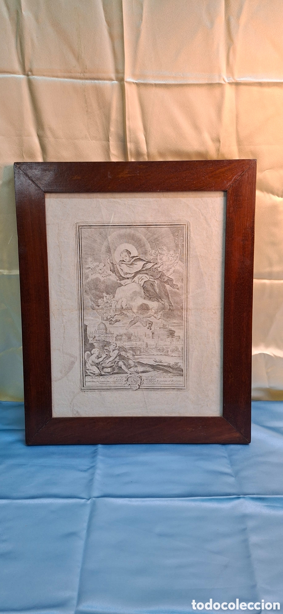 Arte: Grabado del Siglo XVIII religioso. - Foto 6