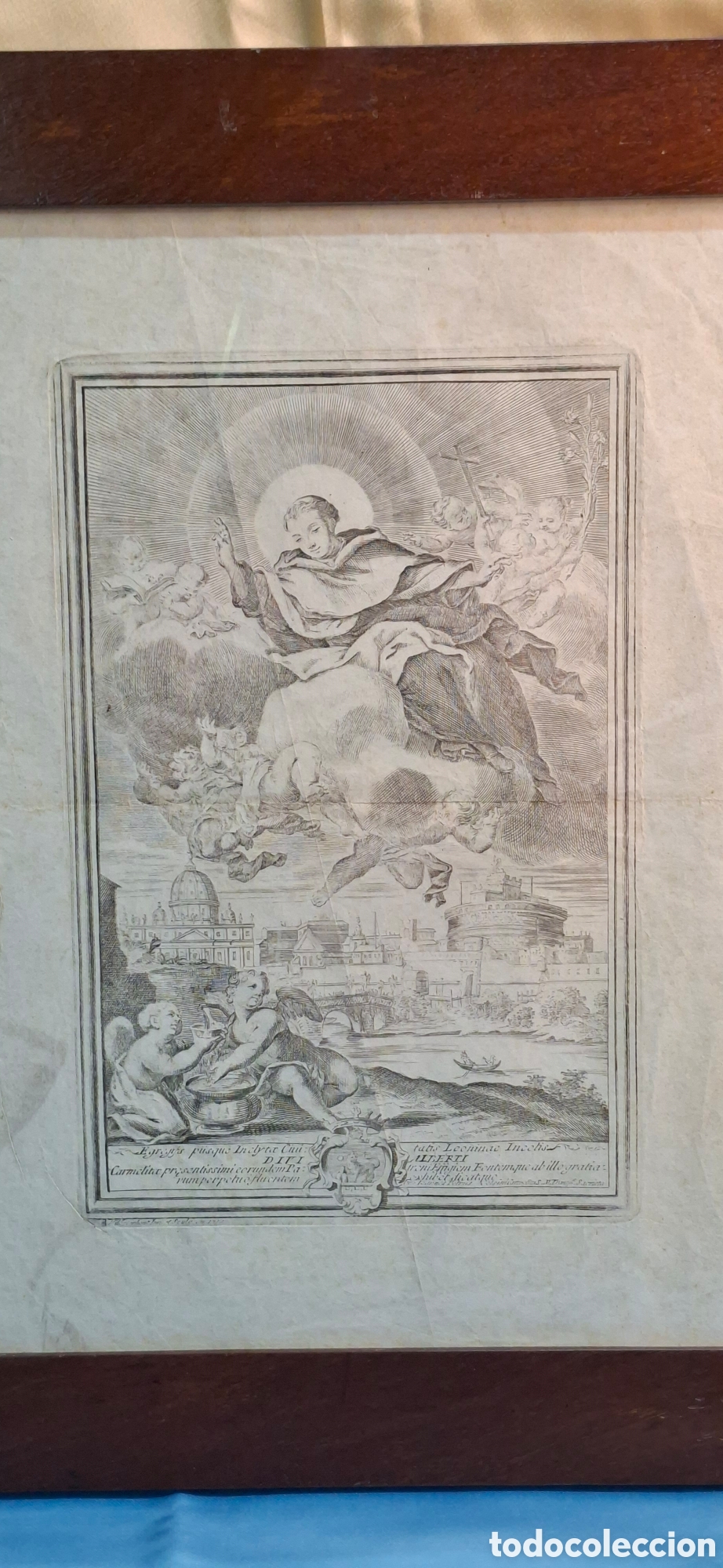 Arte: Grabado del Siglo XVIII religioso. - Foto 7
