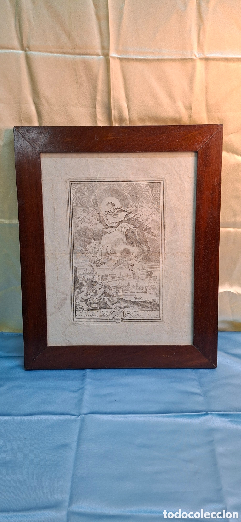 Arte: Grabado del Siglo XVIII religioso. - Foto 4
