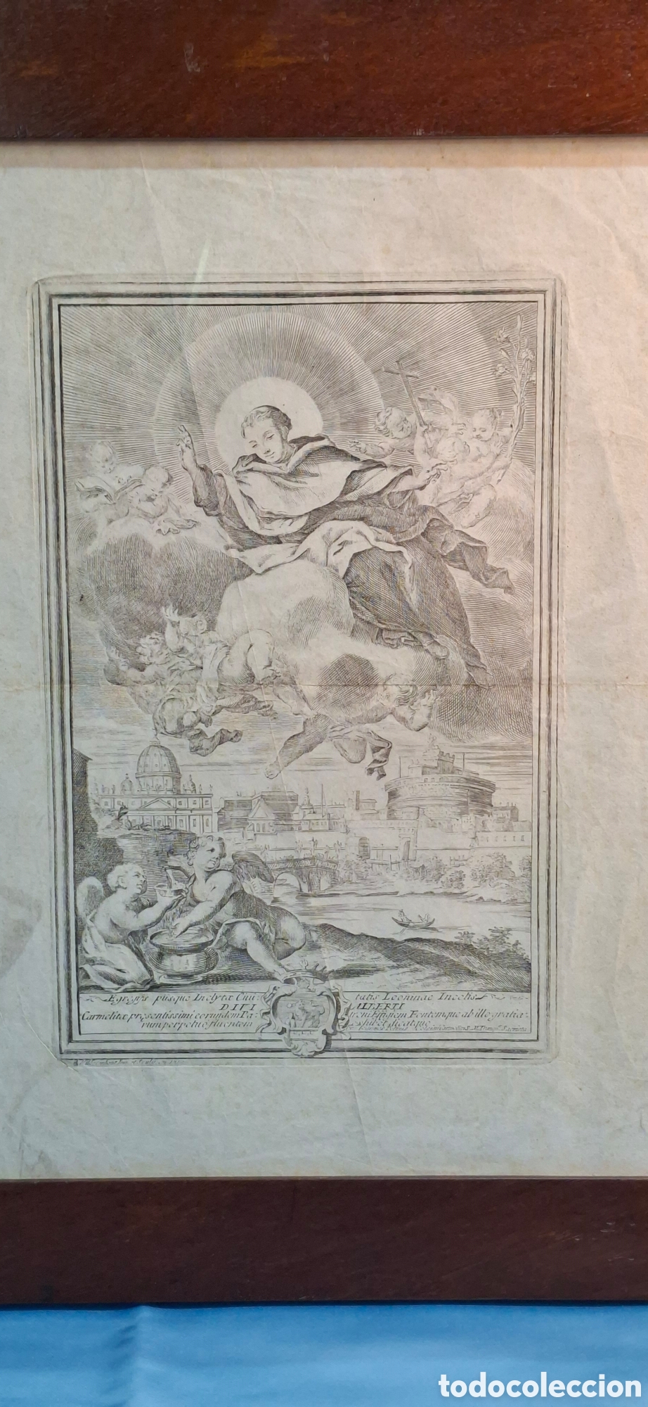 Arte: Grabado del Siglo XVIII religioso. - Foto 8