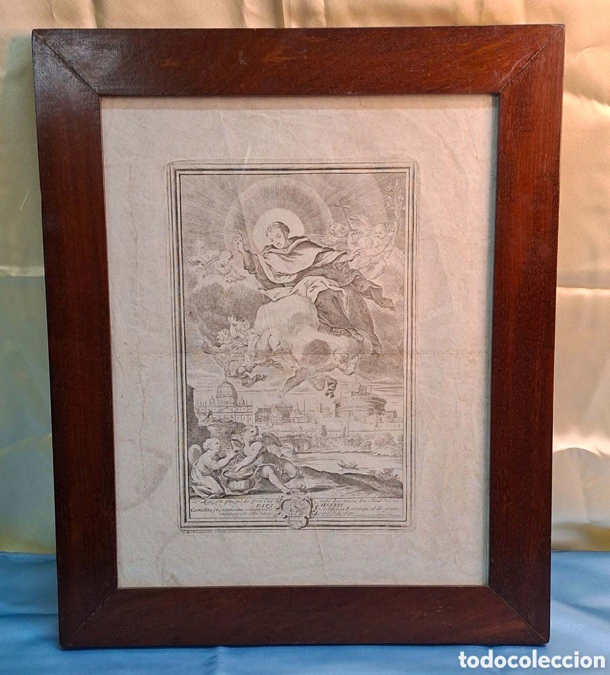 Arte: Grabado del Siglo XVIII religioso. - Foto 13