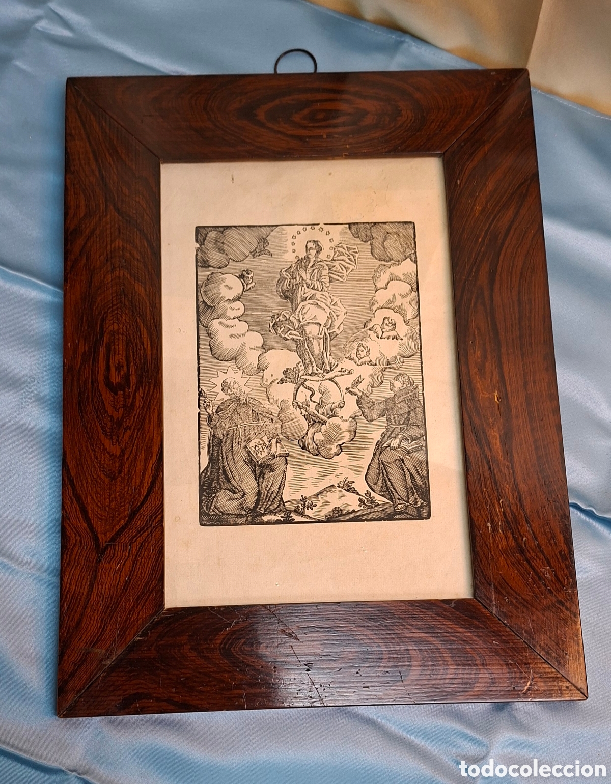 Arte: Grabado del Siglo XVIII con marco del XIX - Foto 4