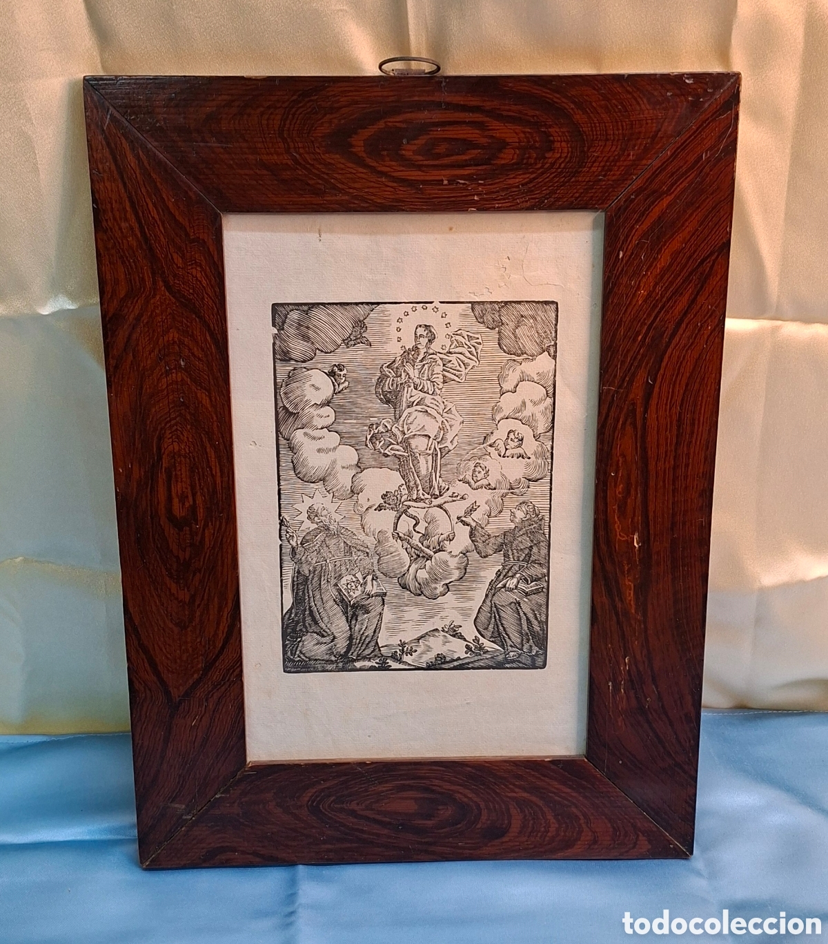 Arte: Grabado del Siglo XVIII con marco del XIX - Foto 1