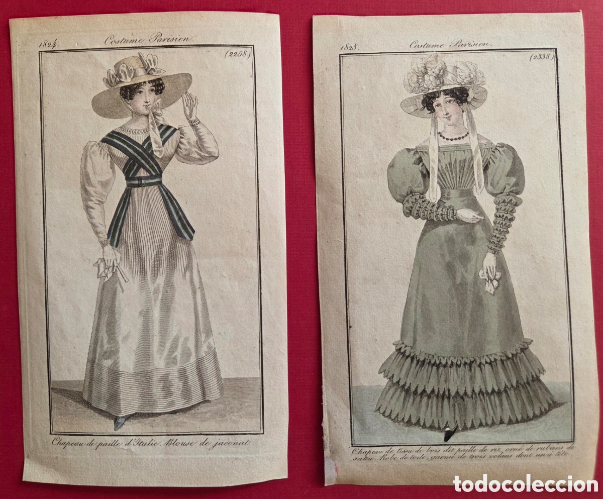 Arte: Dos grabados de La Moda en 1825