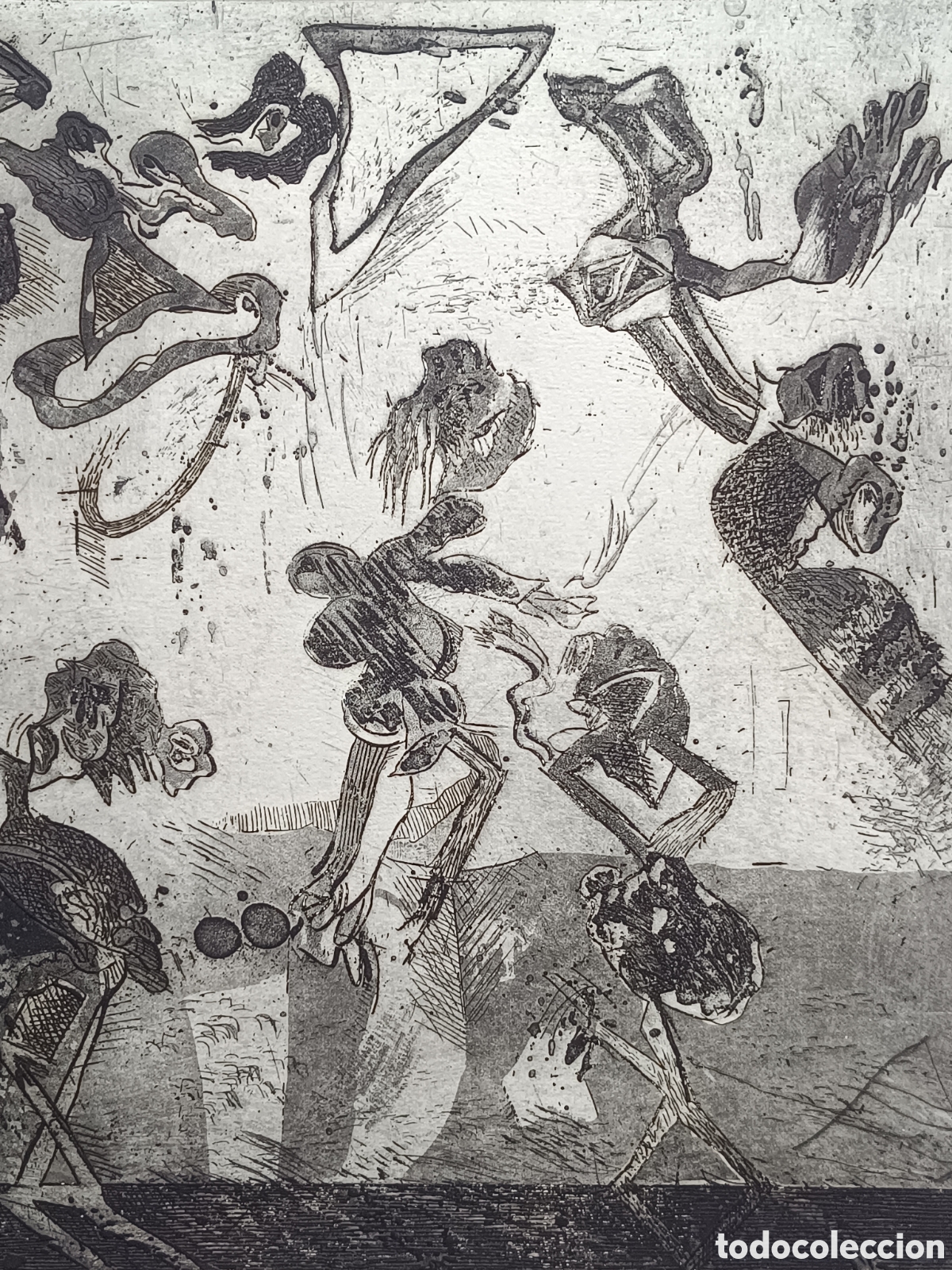 Arte: BONIFACIO ALFONSO. AGUAFUERTE ORIGINAL SOBRE PAPEL ARCHES. 1978. Catalogada en CER.es 56 x 38