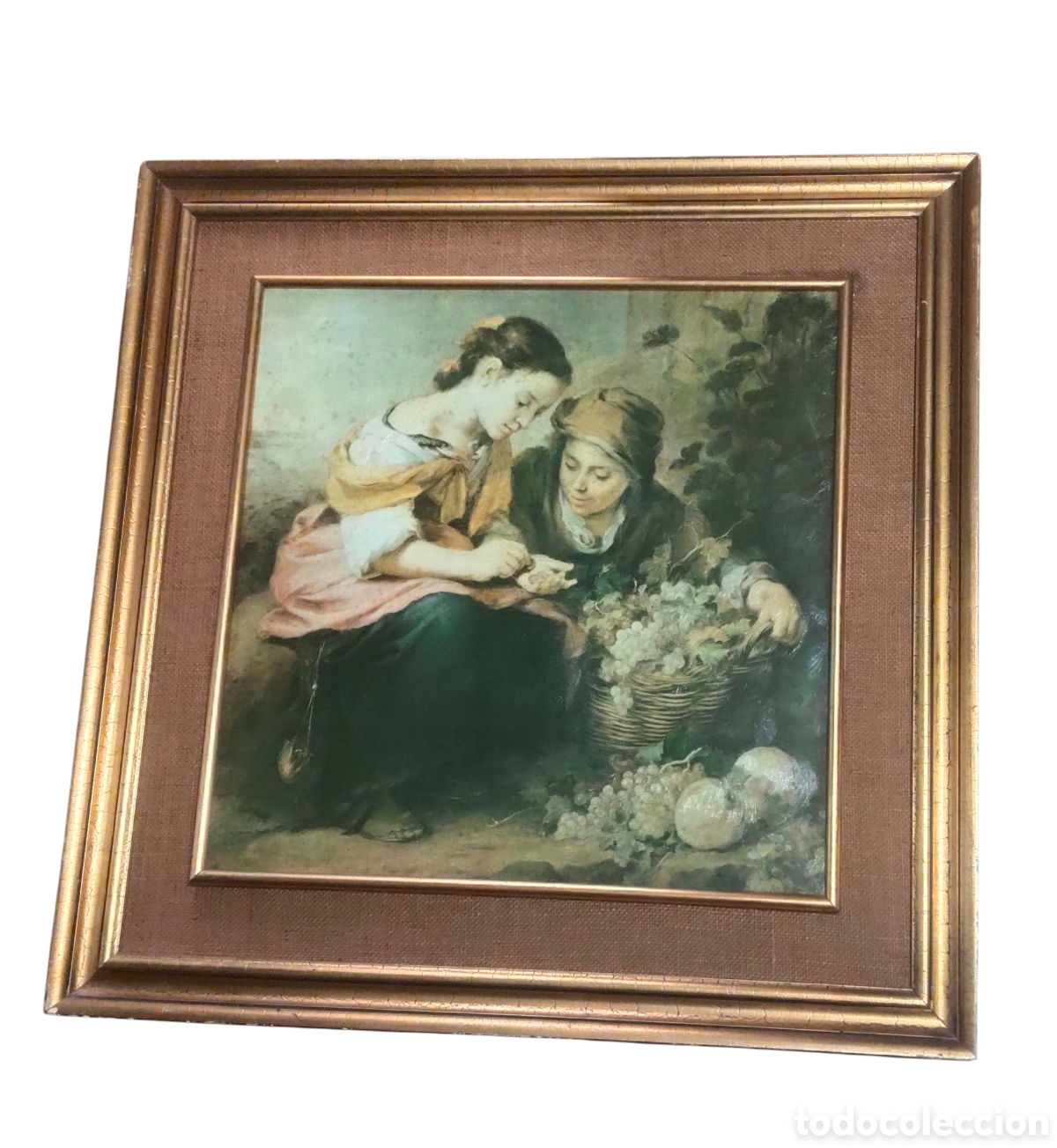 Arte: Cuadro de Antigua Frutera de Murillo. - Foto 1