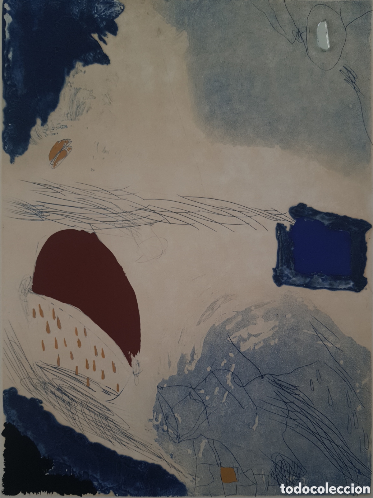 Arte: Josep Guinovart i Bertran (Barcelona, 1927-2007) - Sin T&iacute;tulo.Firmado.1990.