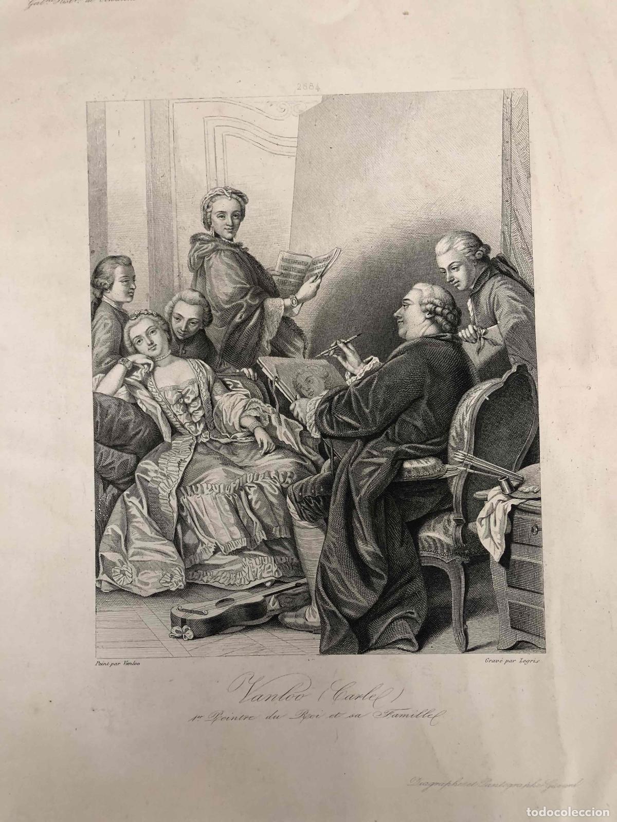 Arte: GRABADO VANLOO CARLE. SIGLO XIX - Foto 2
