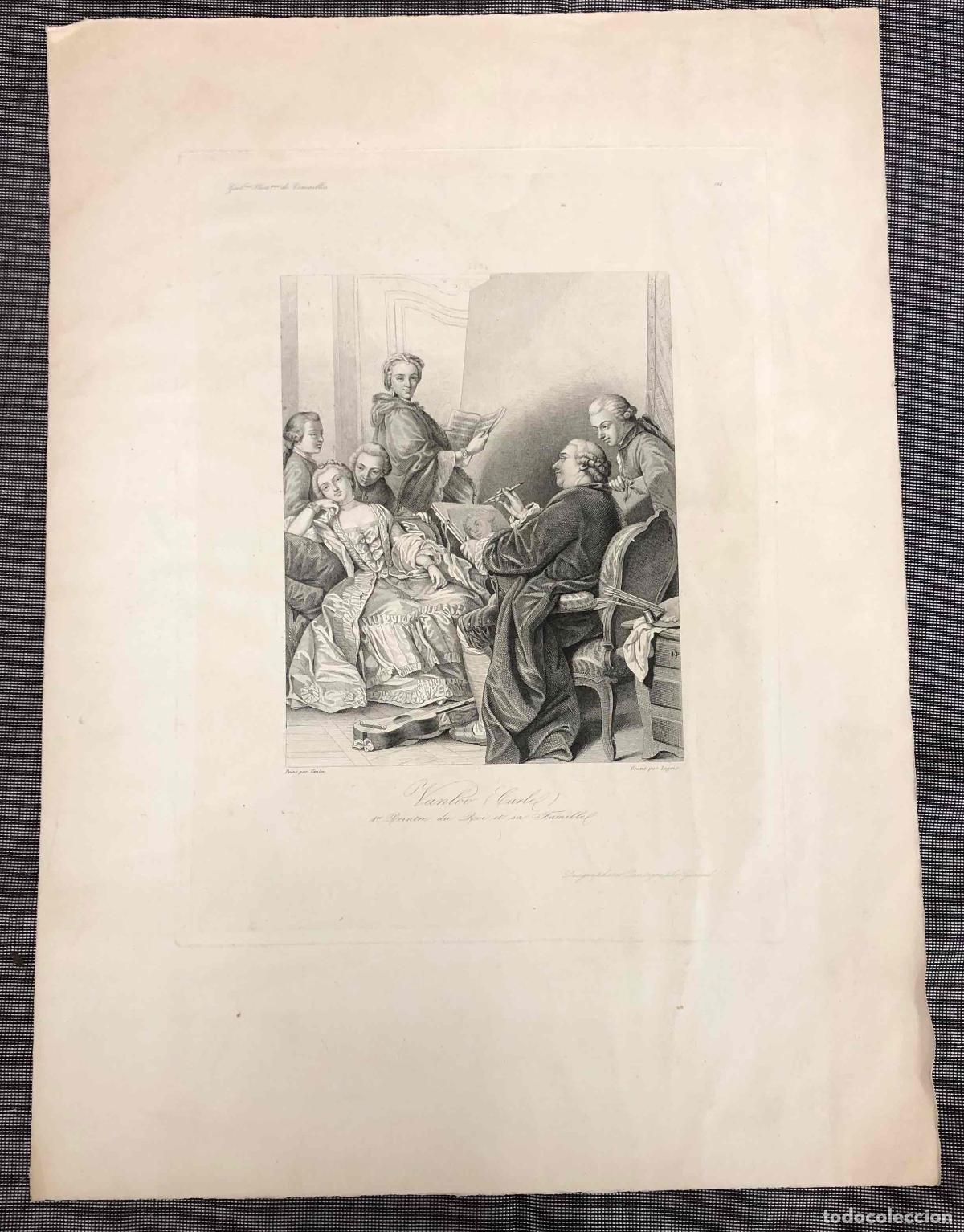 Arte: GRABADO VANLOO CARLE. SIGLO XIX - Foto 1