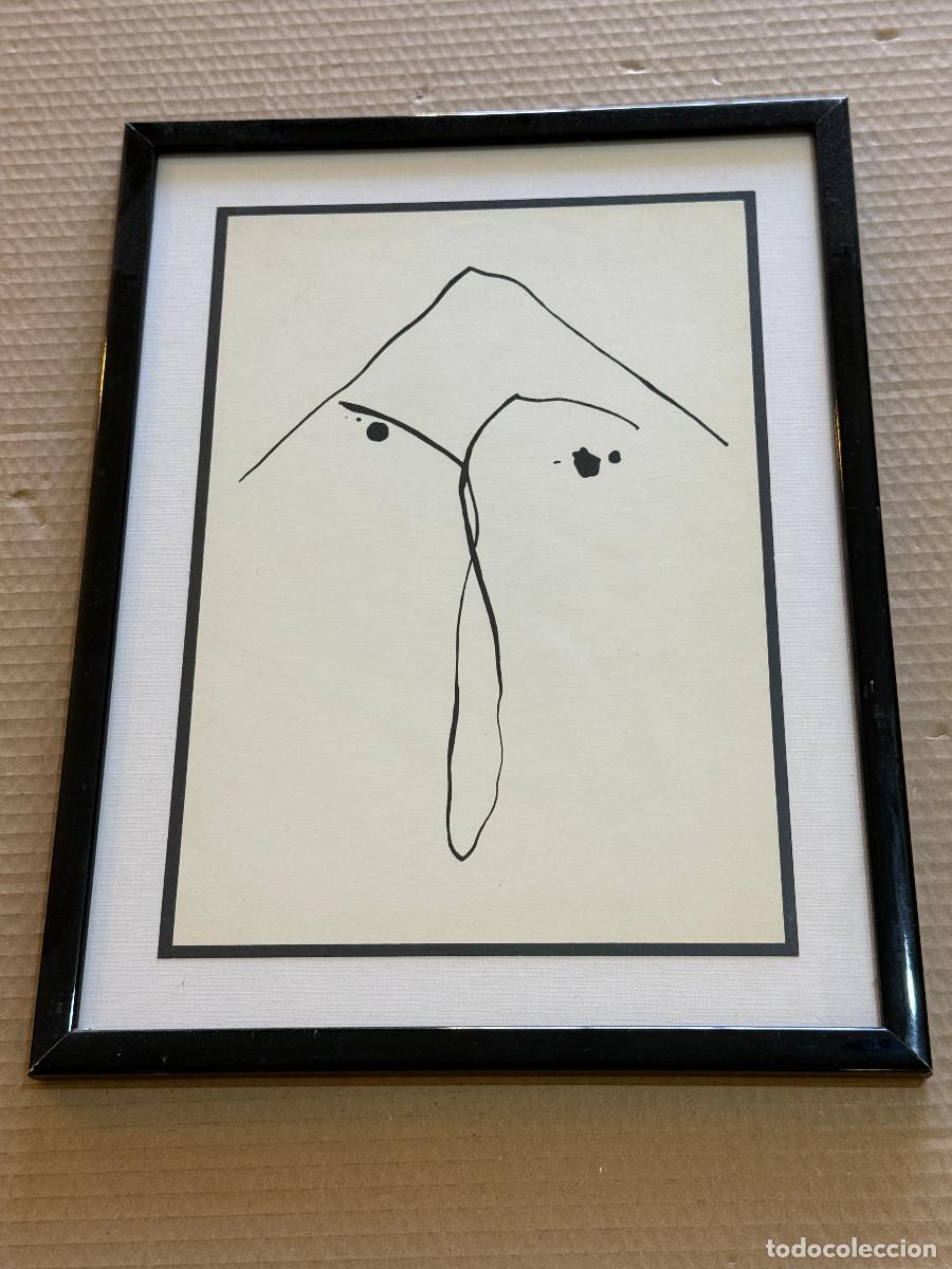 Arte: ANTONIO SAURA / SERIGRAFIA ORIGINAL / ENMARCADA / 40,5 x 31 cm