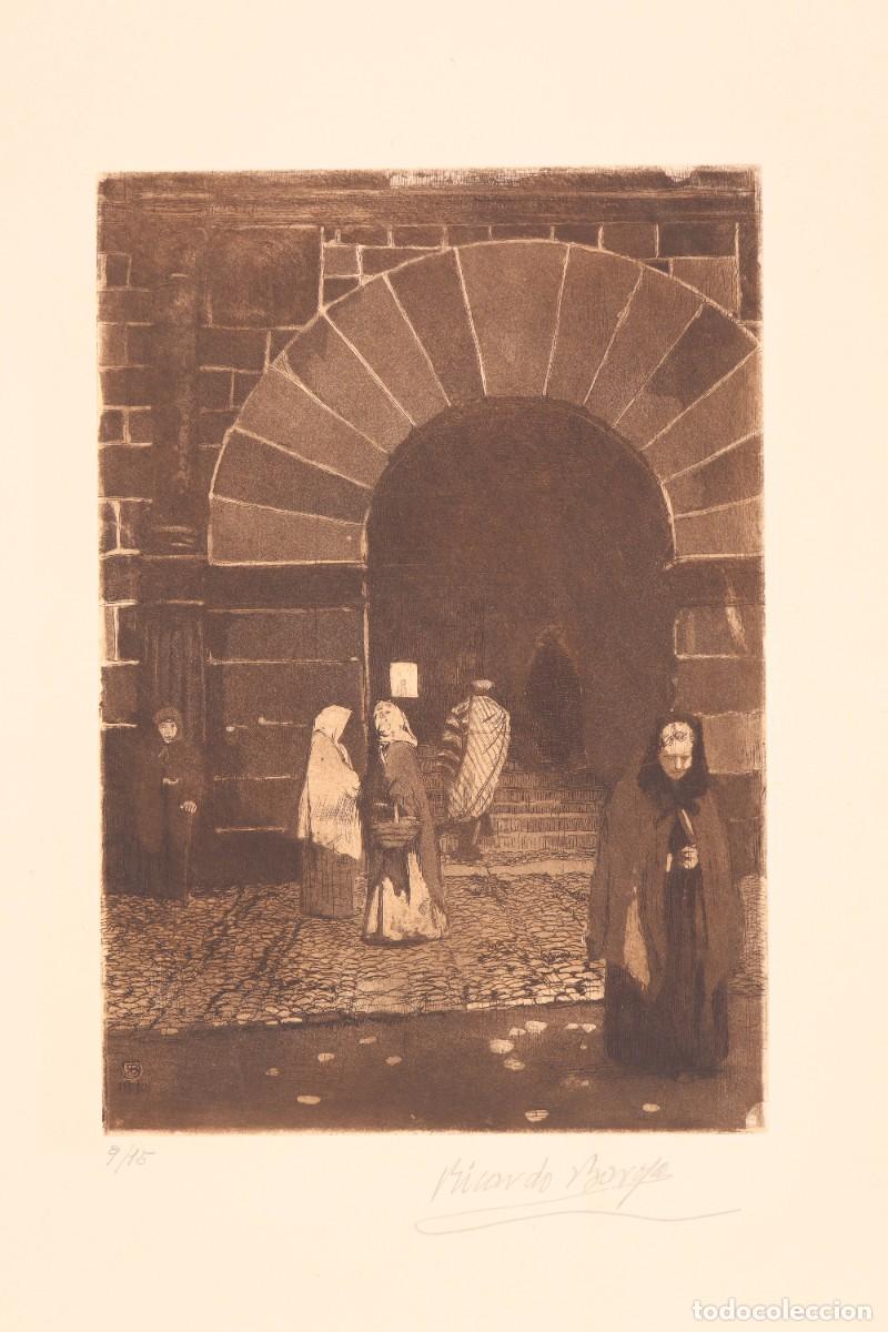 Art: Sin t&iacute;tulo. Calle con arco - Baroja, Ricardo (1871-1953), Rup&eacute;rez, Adolfo (1880-1972)