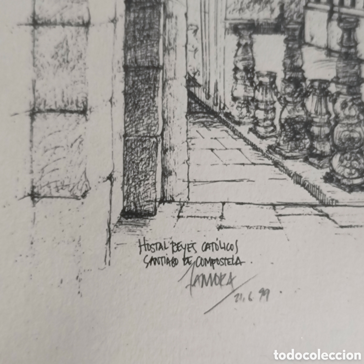 Arte: Grabado del Hostal de los Reyes Cat&oacute;licos. - Foto 3