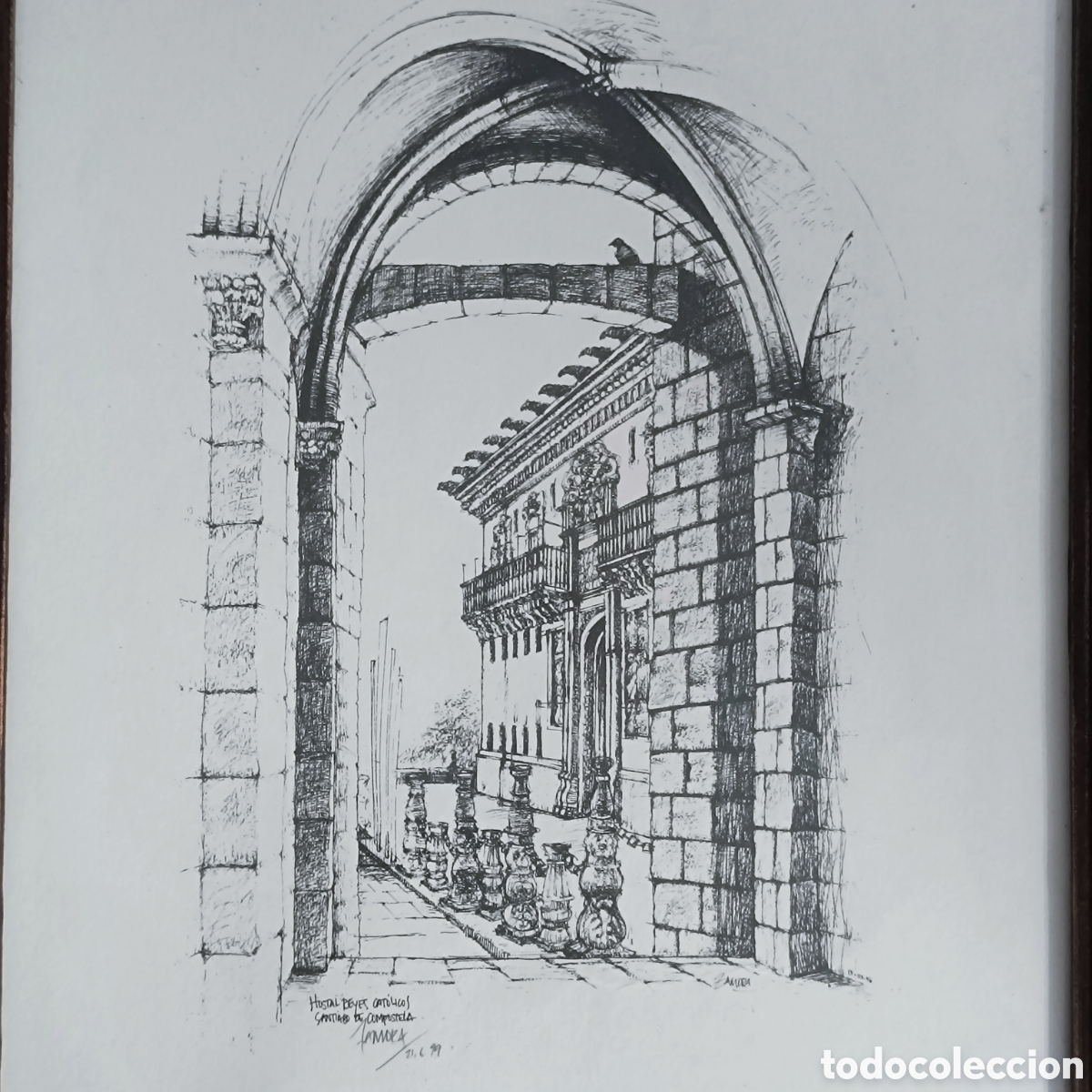 Arte: Grabado del Hostal de los Reyes Cat&oacute;licos. - Foto 4