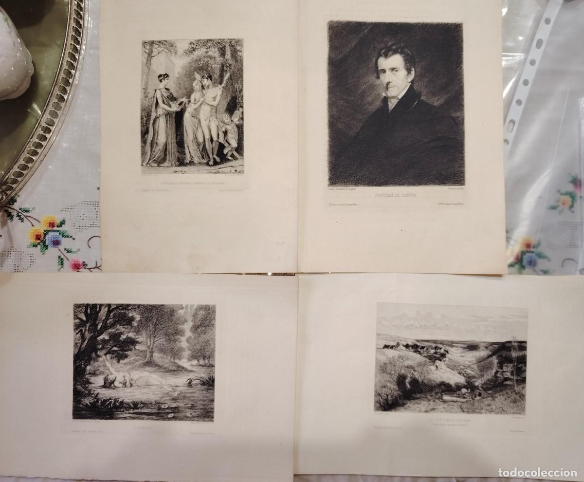 Art: 4 VIEJOS GRABADO LITIGRAFIADOS SIGLO XIX