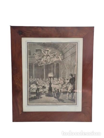 Arte: Grabado, La &Uacute;ltima Cena&rdquo; (o &rdquo;La Eucarist&iacute;a&rdquo;) de Nicolas Poussin - Datada 1640-1647 - Stella Scult